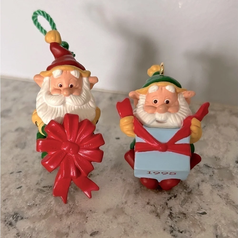 Hallmark Christmas Elves Ornaments 1995